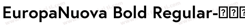 EuropaNuova Bold Regular字体转换